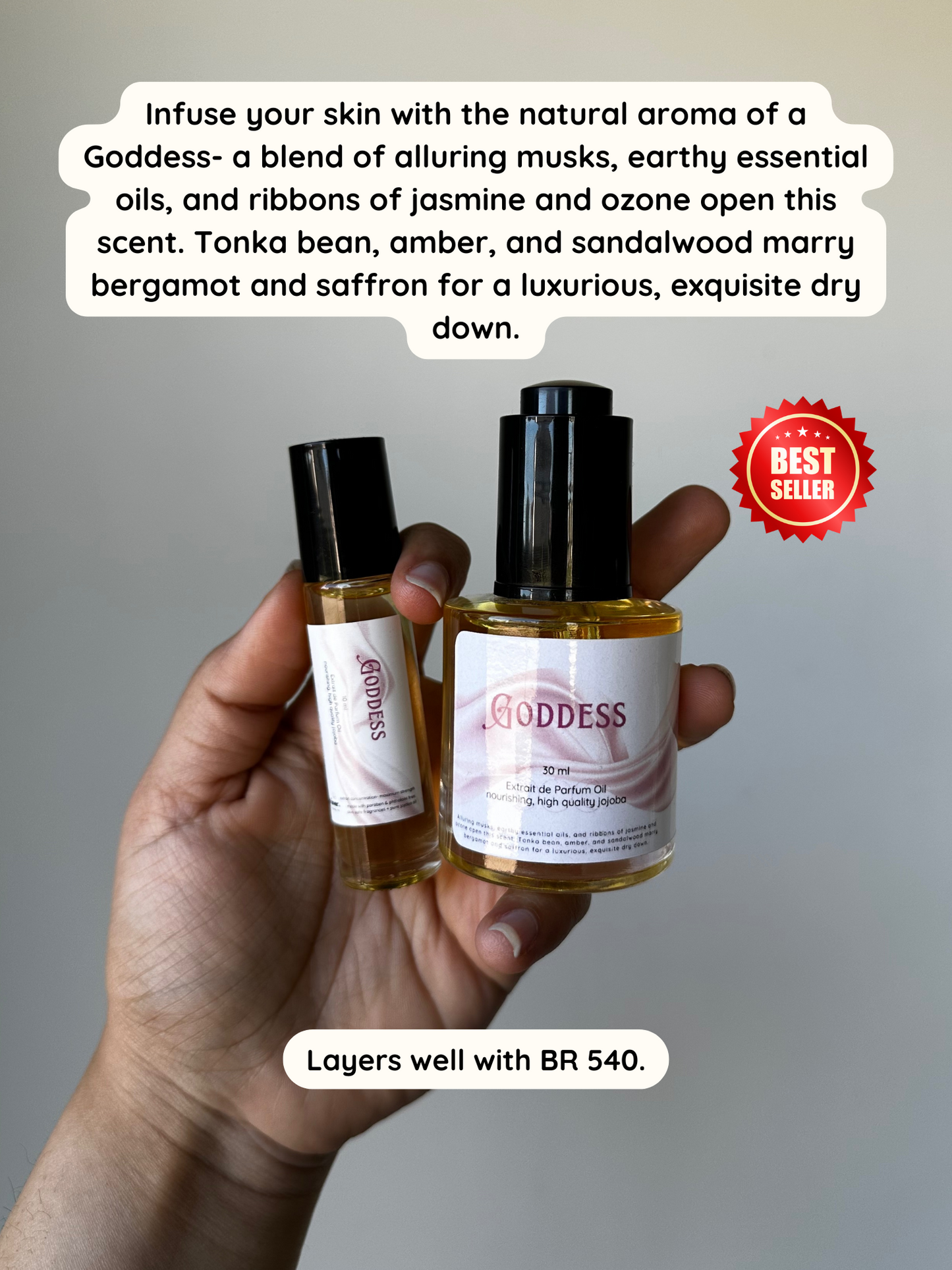 Golden Extrait de Parfum Oil- Jojoba Based Maximum Strength Pure Perfume Oil