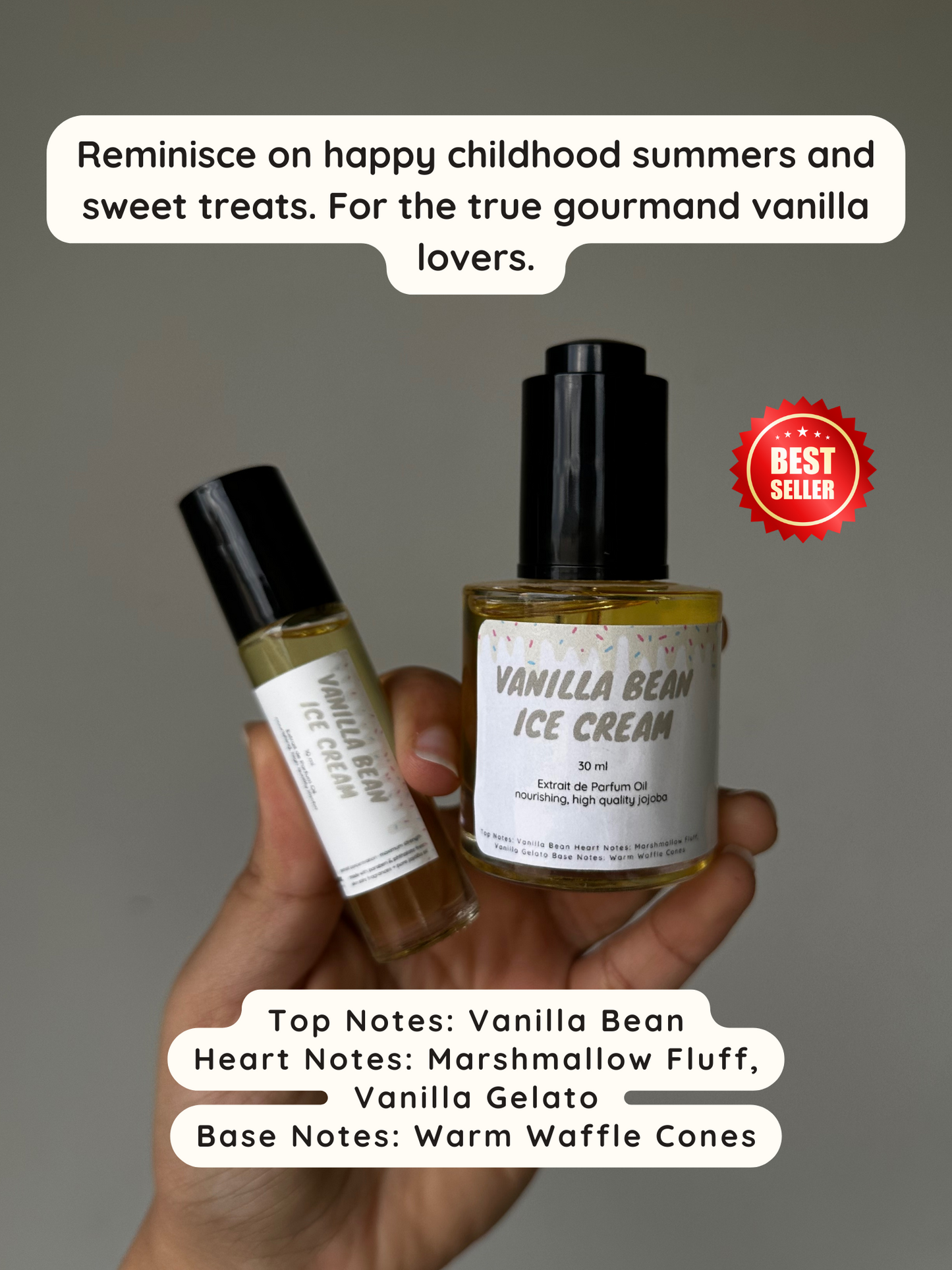 Golden Extrait de Parfum Oil- Jojoba Based Maximum Strength Pure Perfume Oil