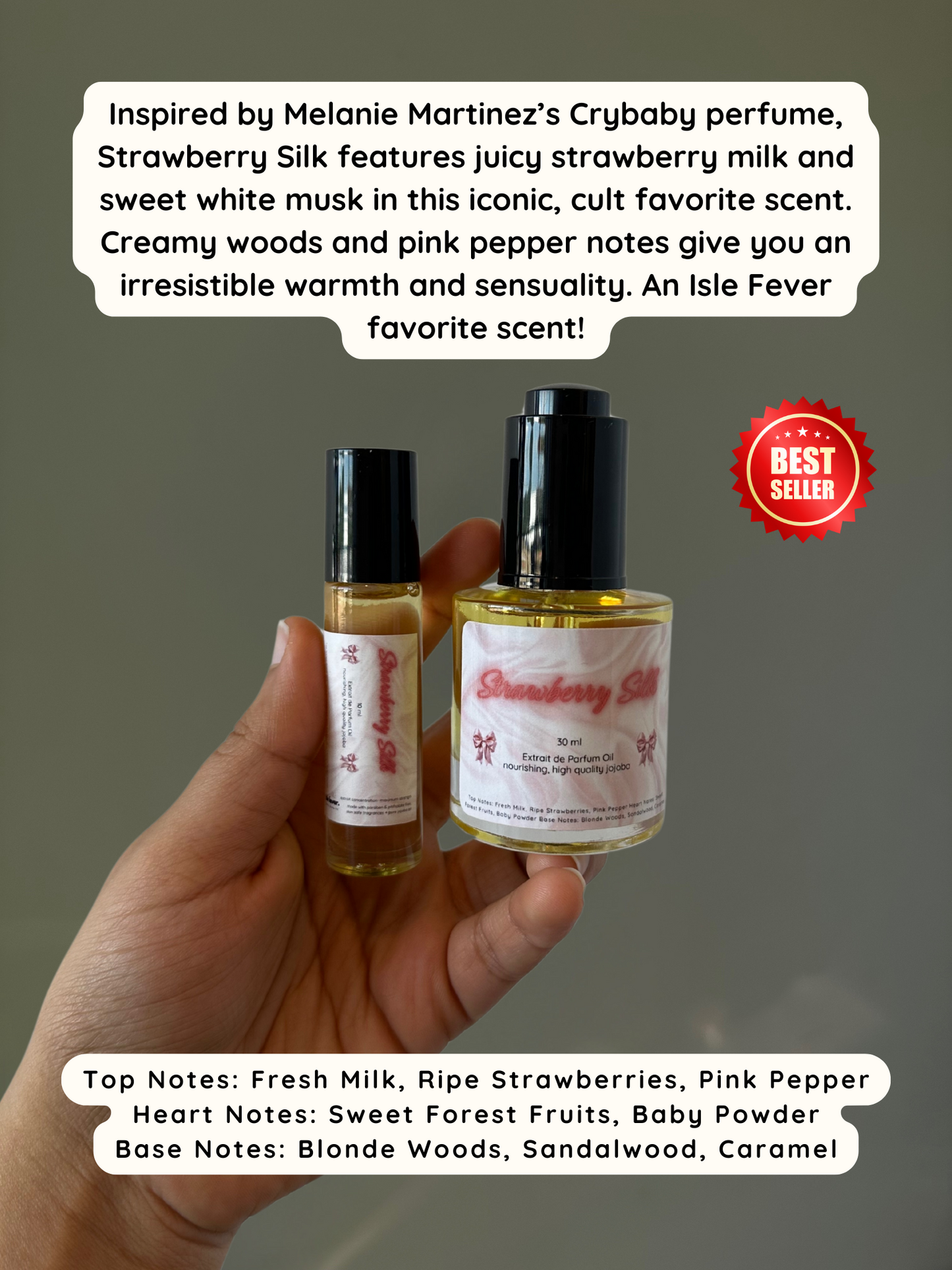 Golden Extrait de Parfum Oil- Jojoba Based Maximum Strength Pure Perfume Oil