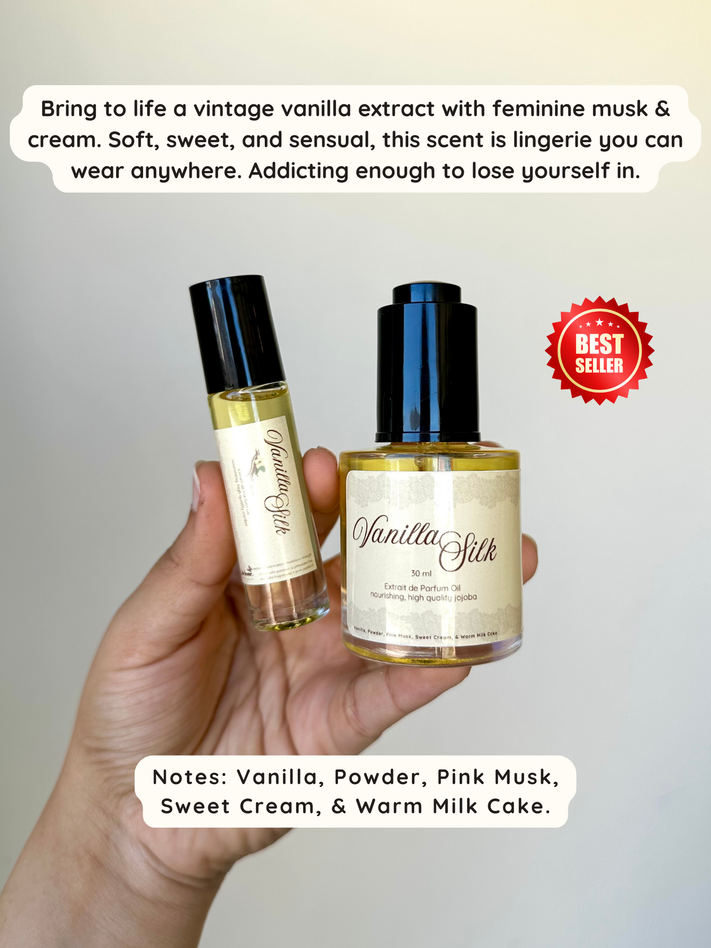 Golden Extrait de Parfum Oil- Jojoba Based Maximum Strength Pure Perfume Oil