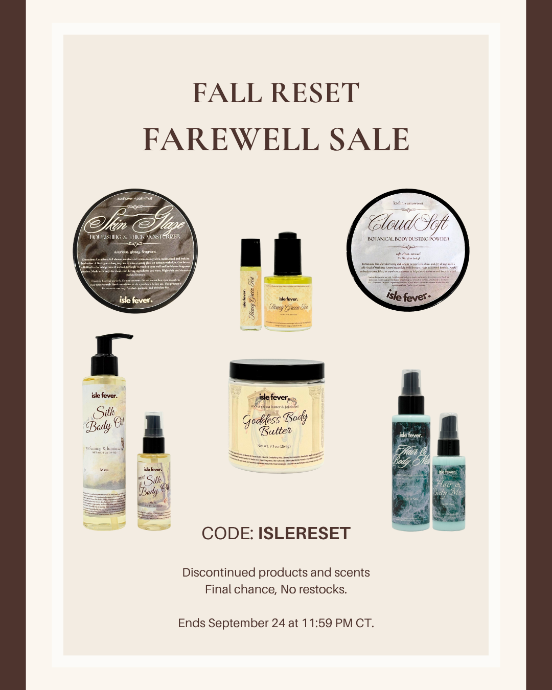 Discontinued Scents Fall Reset