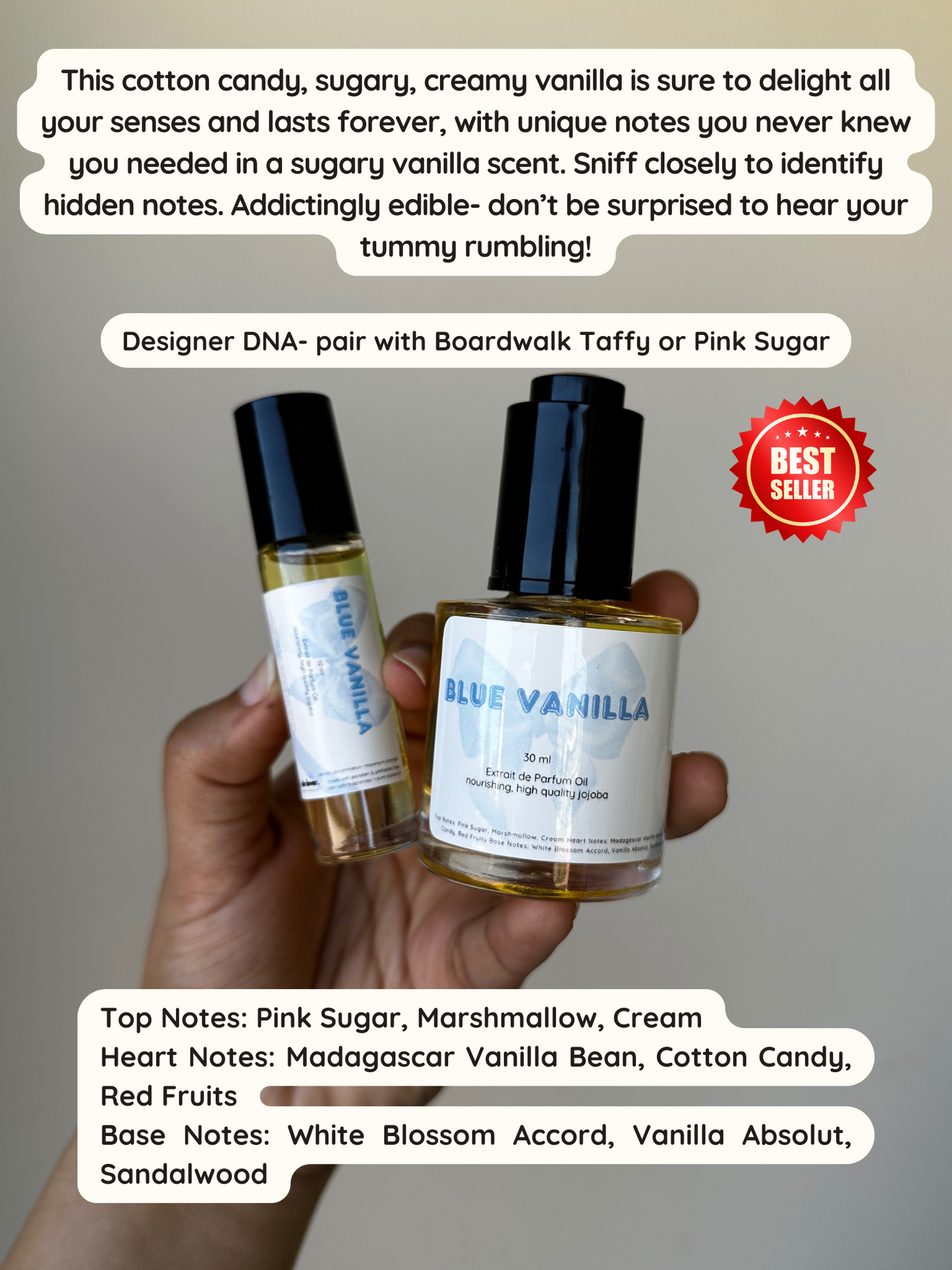 Golden Extrait de Parfum Oil- Jojoba Based Maximum Strength Pure Perfume Oil