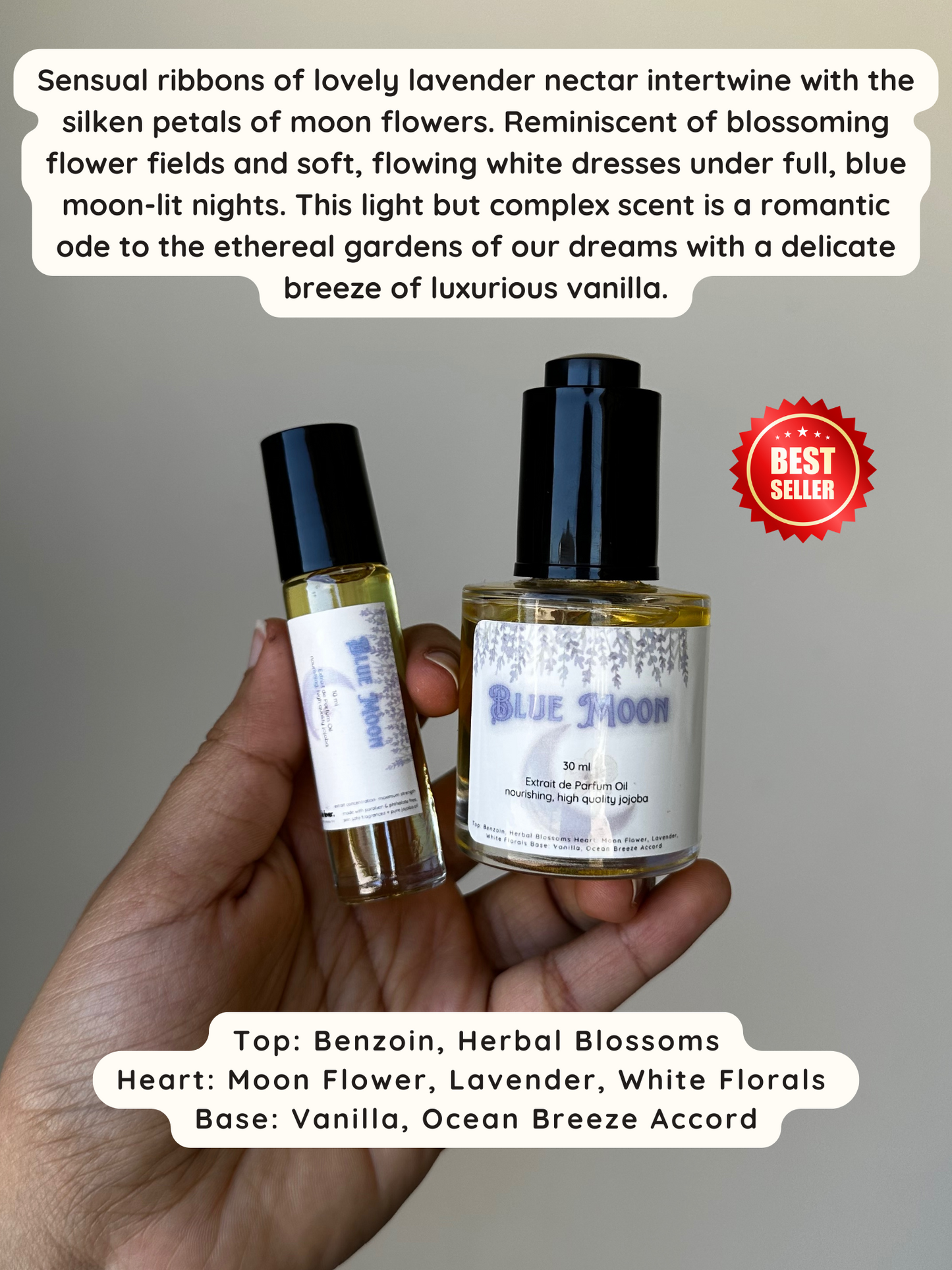 Golden Extrait de Parfum Oil- Jojoba Based Maximum Strength Pure Perfume Oil