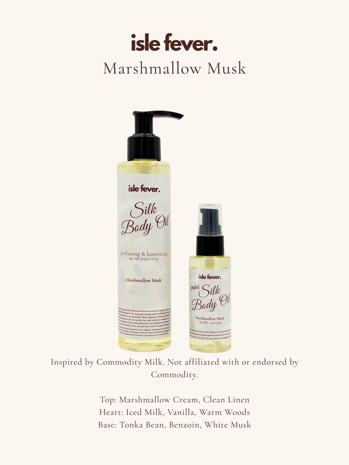 Strongly Scented Silk Body Oil
