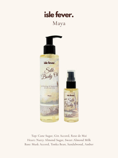 Strongly Scented Silk Body Oil