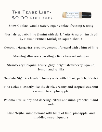 The Tease List Roll-On Perfumes
