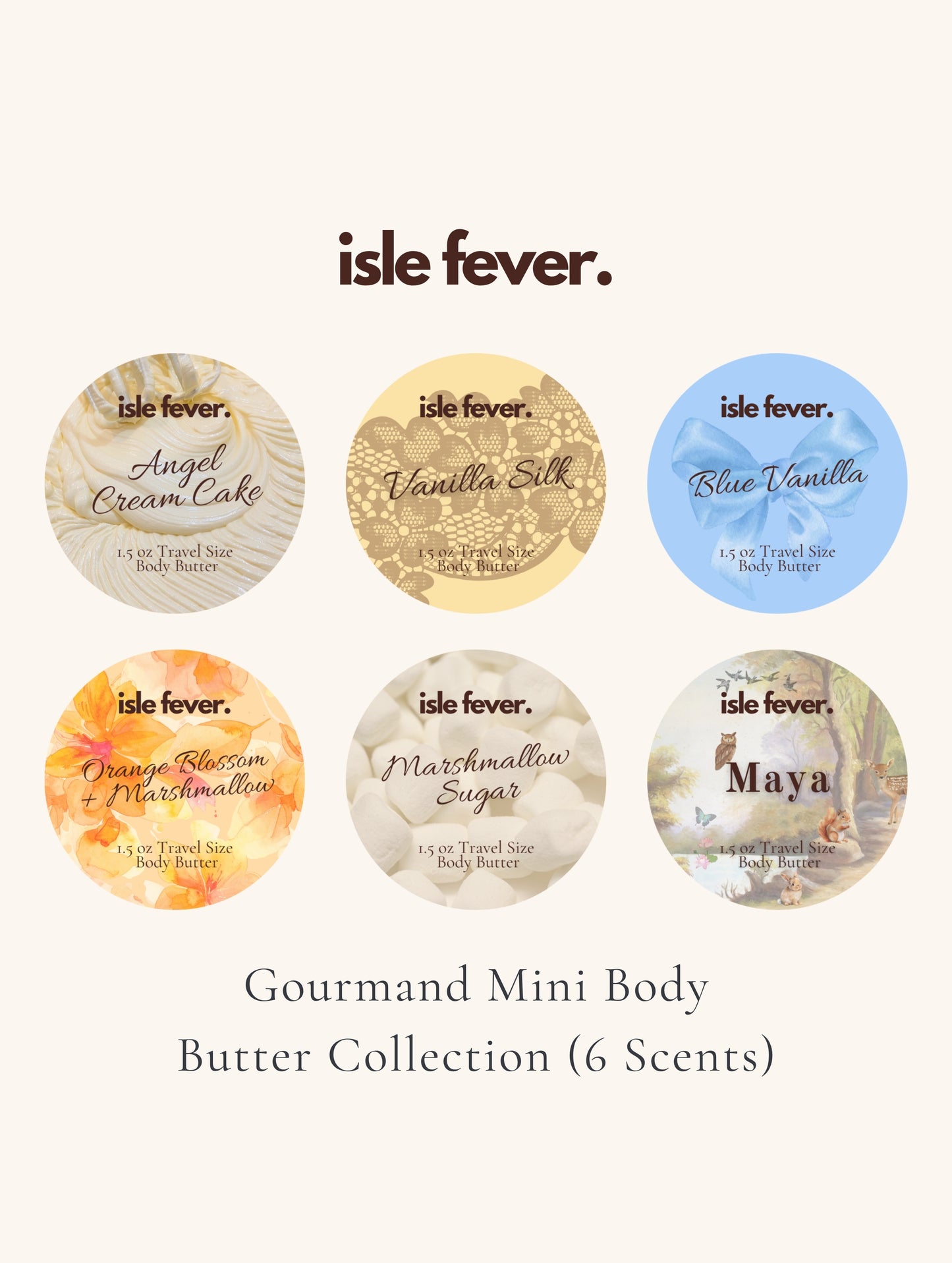 Gourmand Mini Body Butter Collection (6 Scents)