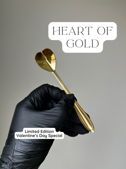 Floral or Heart Metal or Wooden Body Care Spoon- Perfect Portion, Eco Friendly
