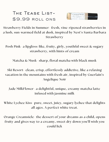 The Tease List Roll-On Perfumes