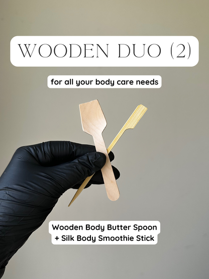 Floral or Heart Metal or Wooden Body Care Spoon- Perfect Portion, Eco Friendly