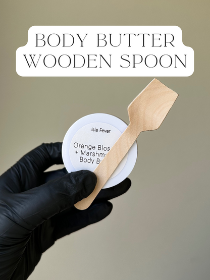 Floral or Heart Metal or Wooden Body Care Spoon- Perfect Portion, Eco Friendly