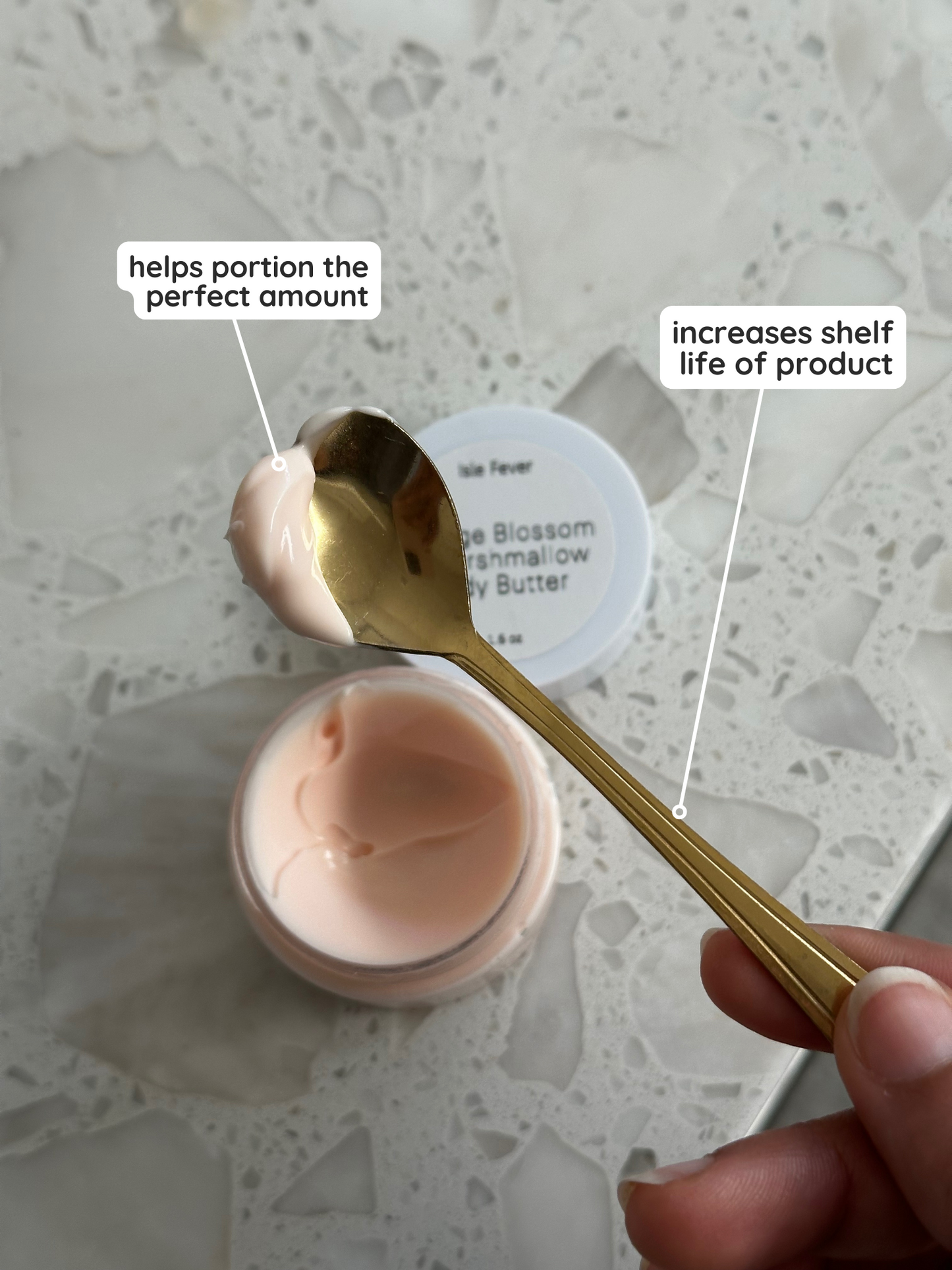 Floral Body Care Spoon- Perfect Portion