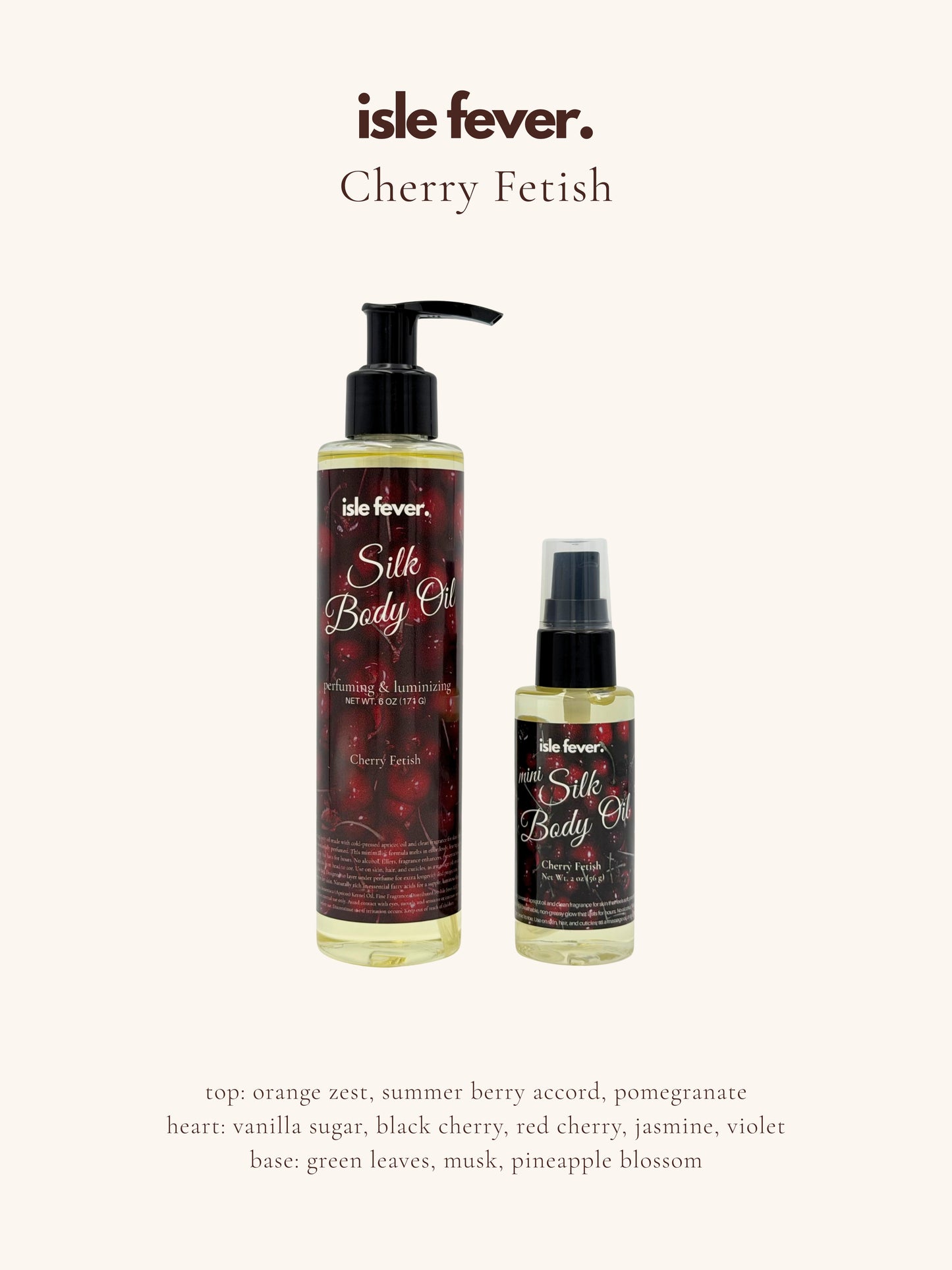 Strongly Scented Silk Body Oil