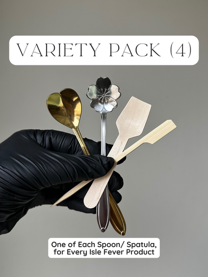 Floral or Heart Metal or Wooden Body Care Spoon- Perfect Portion, Eco Friendly