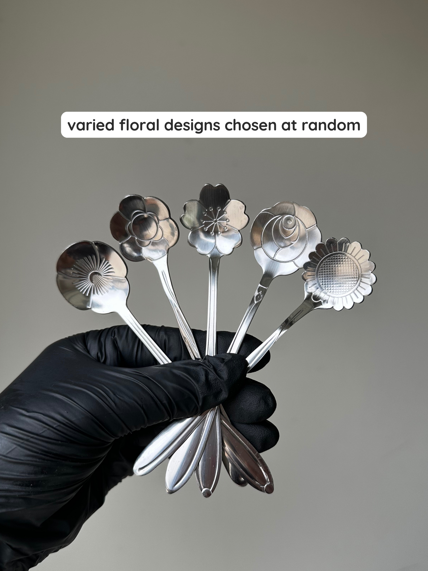Floral or Heart Metal or Wooden Body Care Spoon- Perfect Portion, Eco Friendly