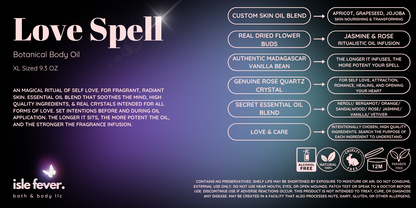 Love Spell- XL Botanical Body Oil