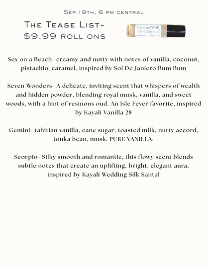 The Tease List Roll-On Perfumes